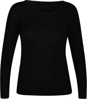 100% Merino Wool Ultra Soft Woman Long Sleeve Base Layer Undershirt Made in Lithuania