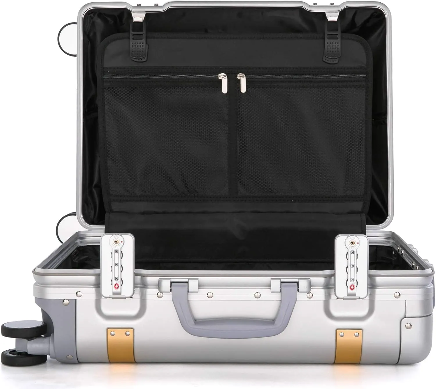 2021 All Aluminum Luggage Luxury Entire Hard Metal Case 20" Carry-On