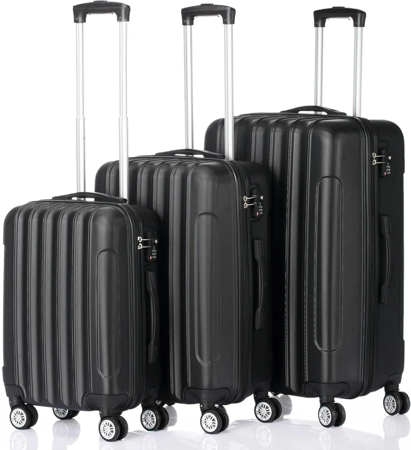 3-in-1 Multifunctional Large Capacity Traveling Storage Suitcase Black