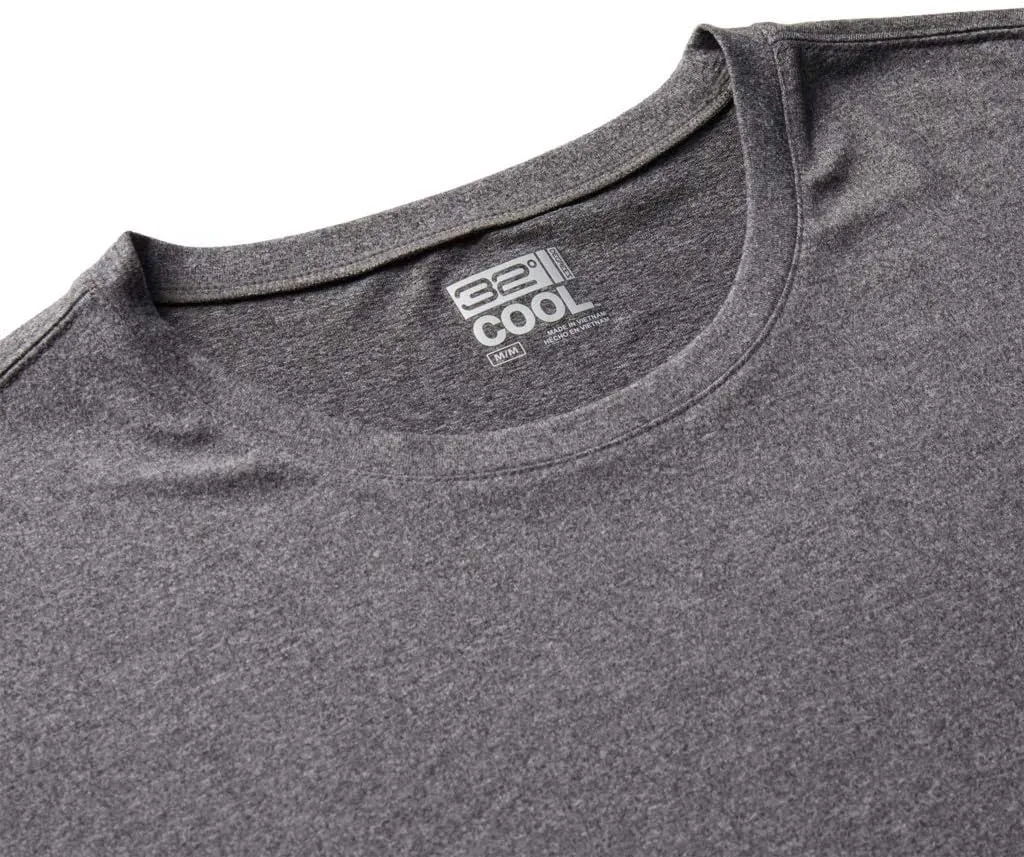 32 Degrees Men's Cool Classic Crew T-Shirt | Anti-Odor | 4-Way Stretch | Moisture Wicking