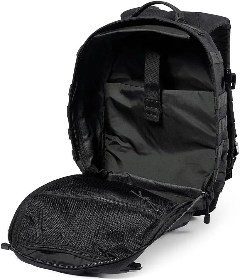5.11 Tactical Backpack  Rush 12 2.0  Military Molle Pack, CCW with Multiple Compartments, 24 Liter, Small, Style 56561, Black