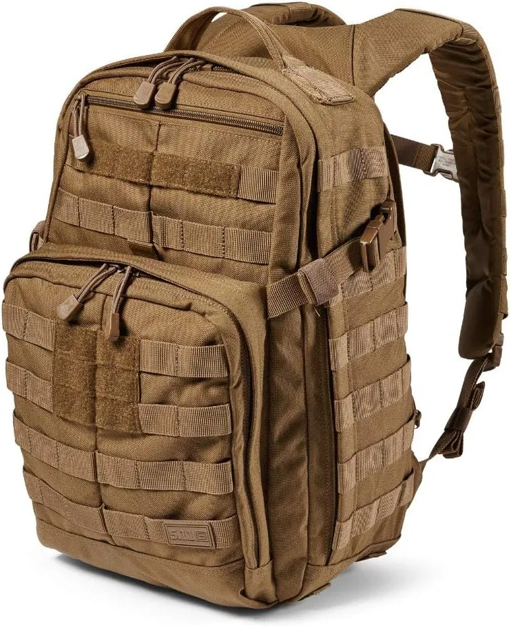 5.11 Tactical Backpack  Rush 12 2.0  Military Molle Pack, CCW with Multiple Compartments, 24 Liter, Small, Style 56561, Kangaroo