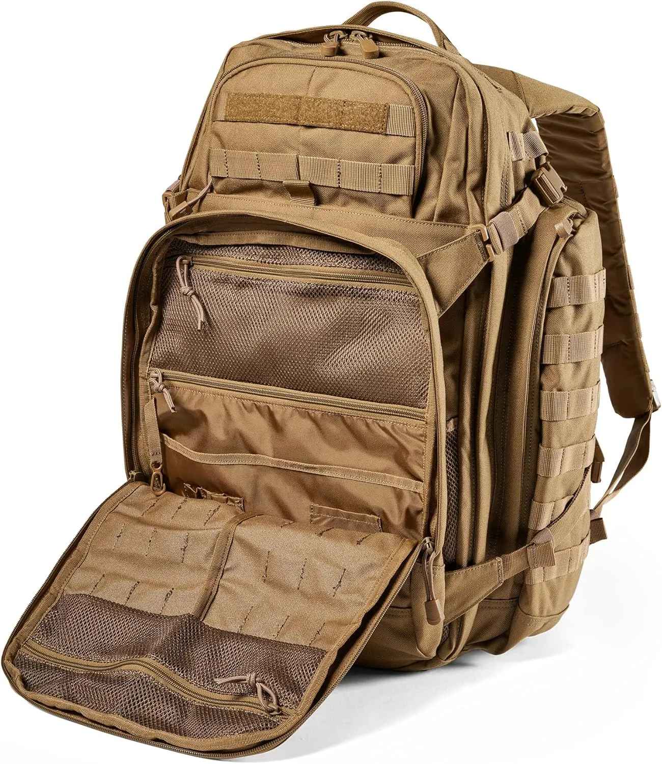 5.11 Tactical Backpack  Rush 72 2.0  Pack and Laptop Compartment, 55 Liter, Large, Style 56565  Kangaroo