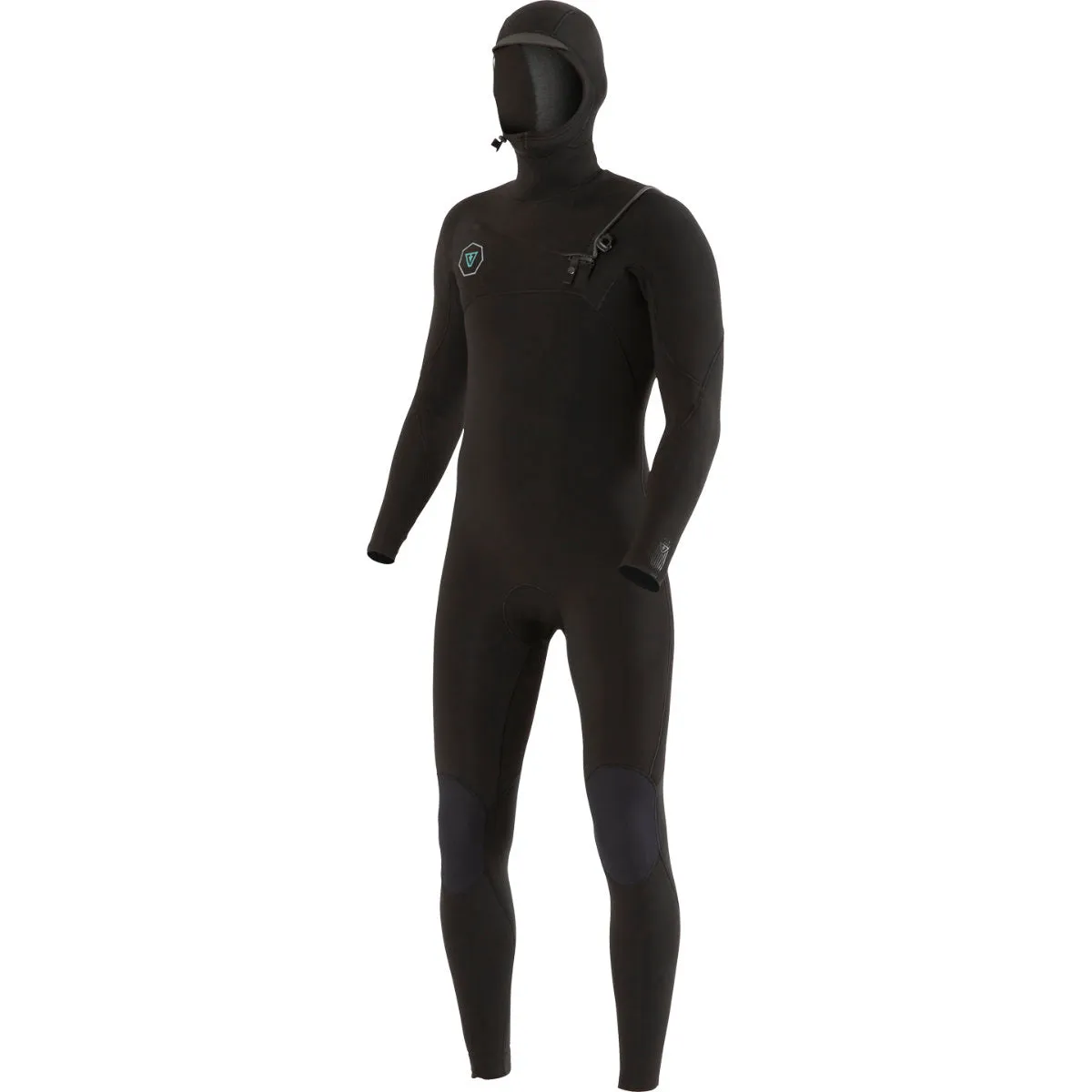 5/4 Mens Vissla 7 Seas Hooded Full Suit - Black