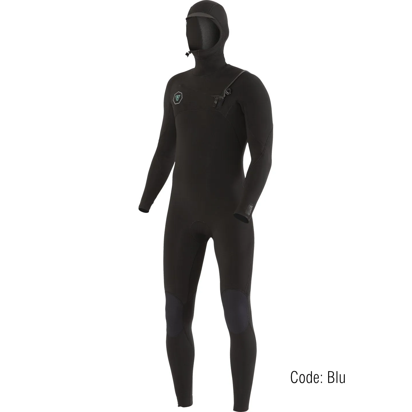 5/4 Mens Vissla 7 Seas Hooded Full Suit - Black