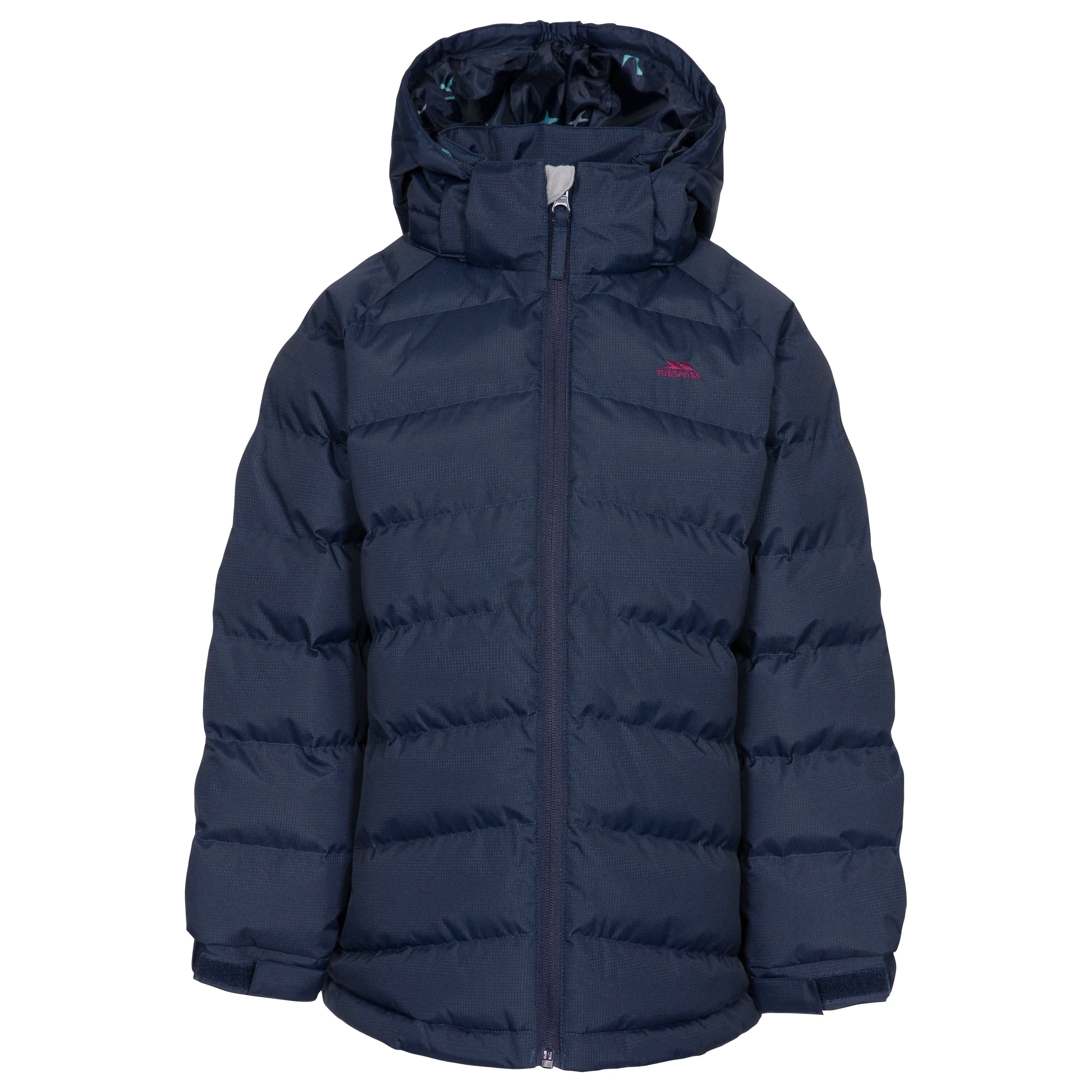 Amira Kids' Hooded Padded Jacket - Navy
