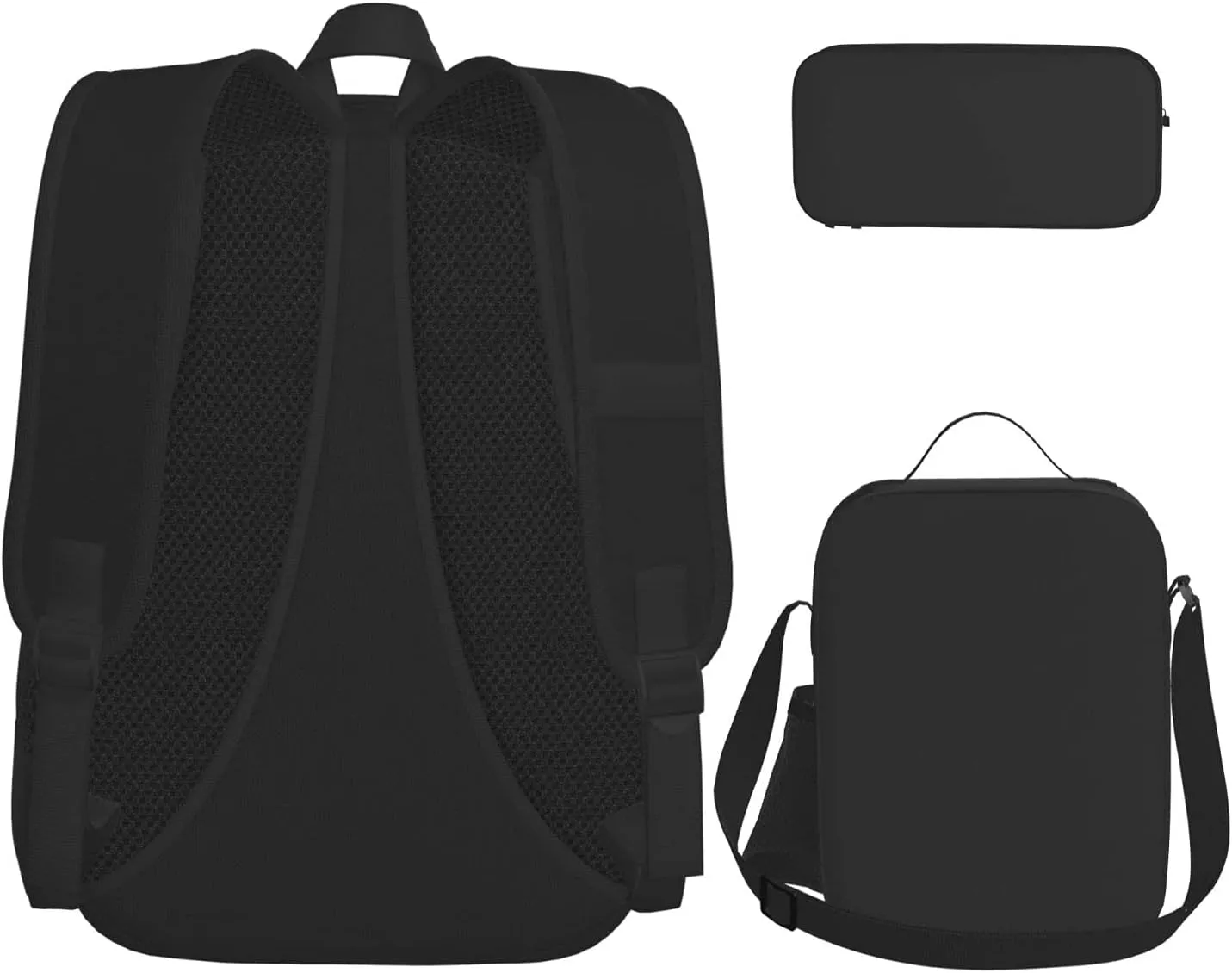 AMRANDOM Backpack Set 3-in-1 (brown milk cow print)