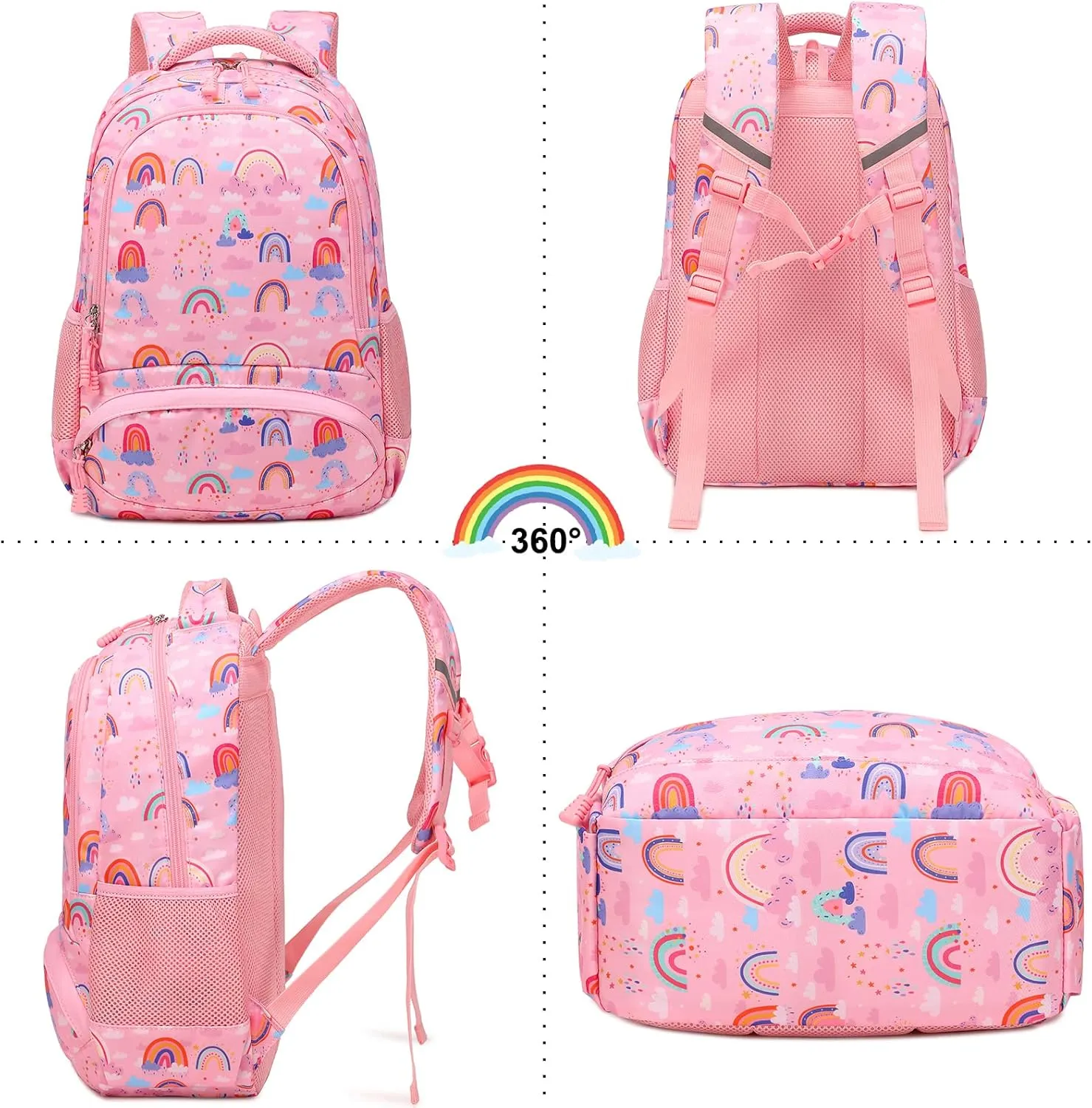 Backpack Unicorn for Girls School Preschool Backpack for Girls 3 IN 1 School Bookpack Set with Lunch Bag Pencil Bag