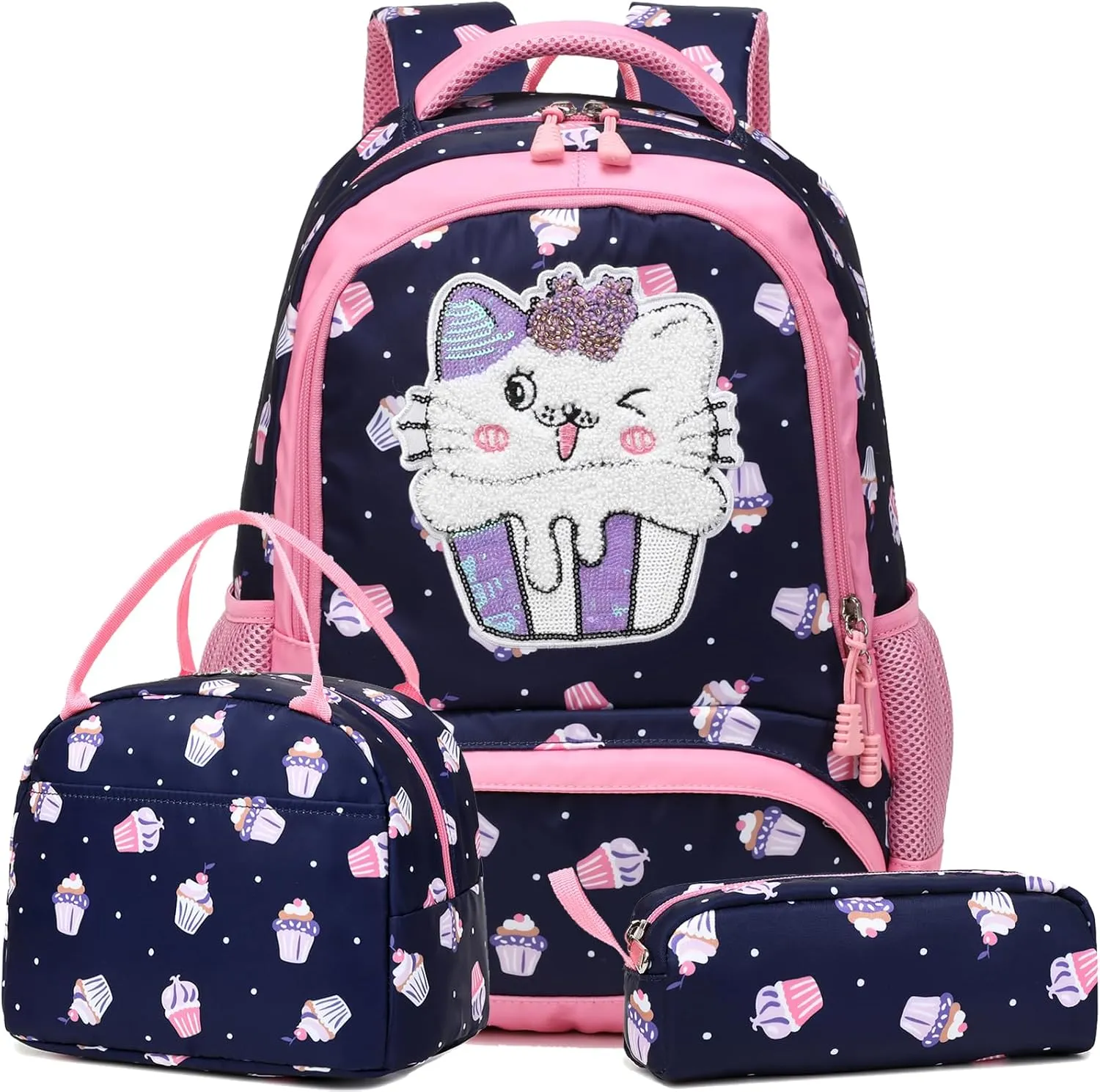 Backpack Unicorn for Girls School Preschool Backpack for Girls 3 IN 1 School Bookpack Set with Lunch Bag Pencil Bag
