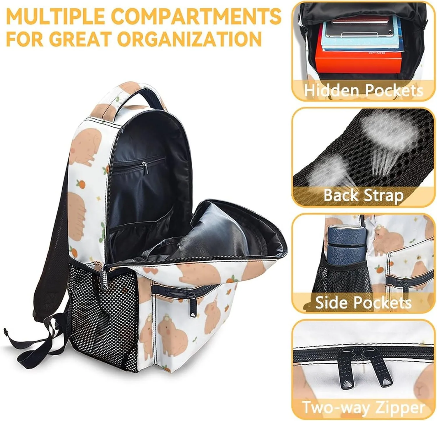 Backpack with Lunch Box Set for Girls, Boys - 3 in 1 Primary Middle School Backpacks Matching Combo - Large Capacity, Durable, Lightweight, Cartoon Bookbag and Pencil Case Bundle