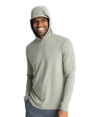 Bamboo Shade Hoody Hthr Agave Green
