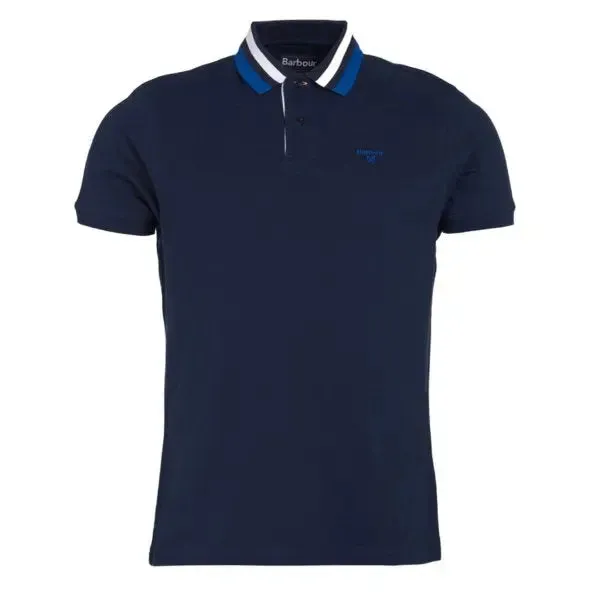 Barbour Hawkeswater Tipped Polo Shirt Navy