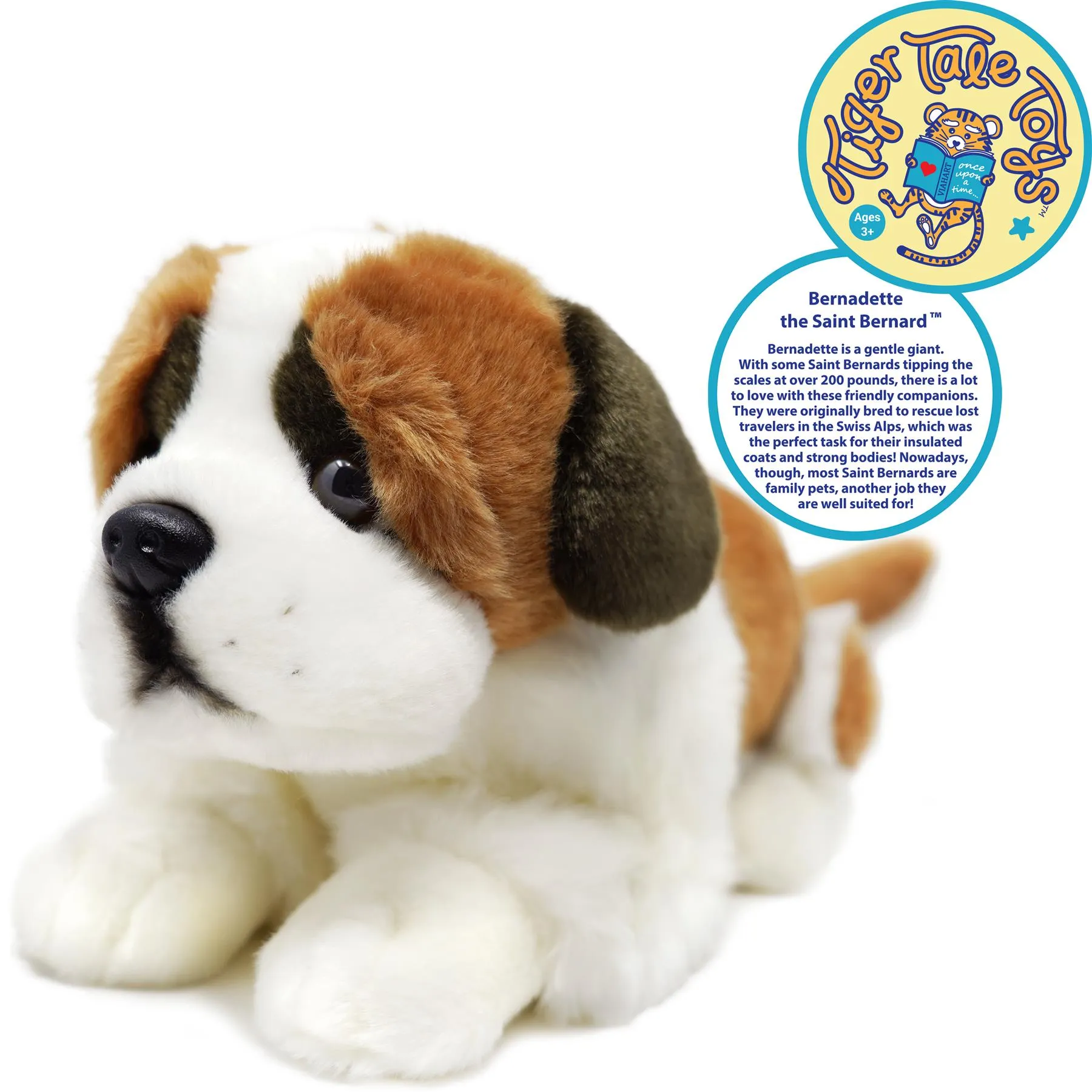 Bernadette The Saint Bernard | 17 Inch Stuffed Animal Plush | By TigerHart Toys