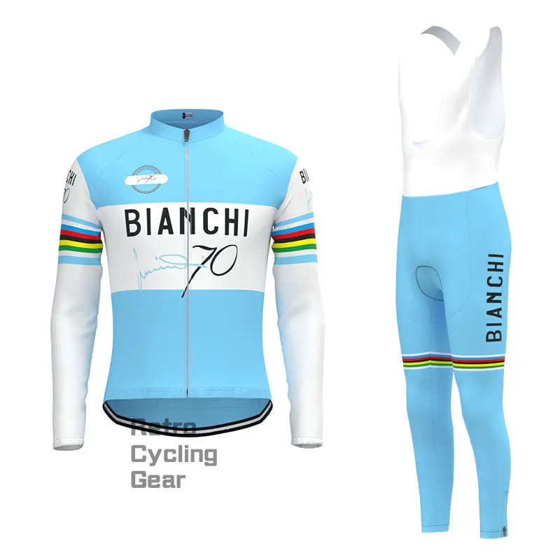 Bianchi Water Blue Retro Short Sleeve Cycling Kit