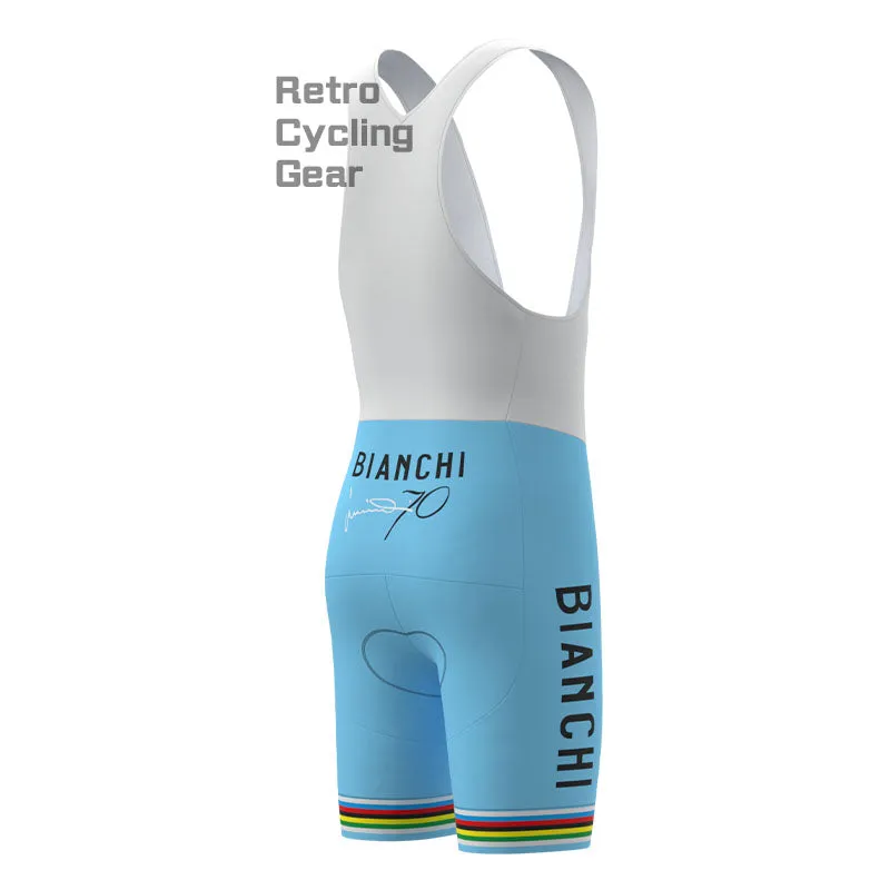 Bianchi Water Blue Retro Short Sleeve Cycling Kit