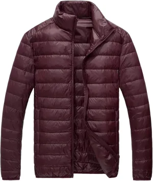 BIFUTON Jackets for Men, Men's Puffer Jacket Lightweight Warm Winter Down jacket Warm Ski Hiking Travel Quilted Coats Outwear