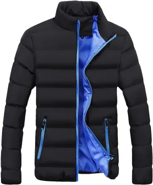 BIFUTON Jackets for Men, Men's Puffer Jacket Lightweight Warm Winter Down jacket Warm Ski Hiking Travel Quilted Coats Outwear