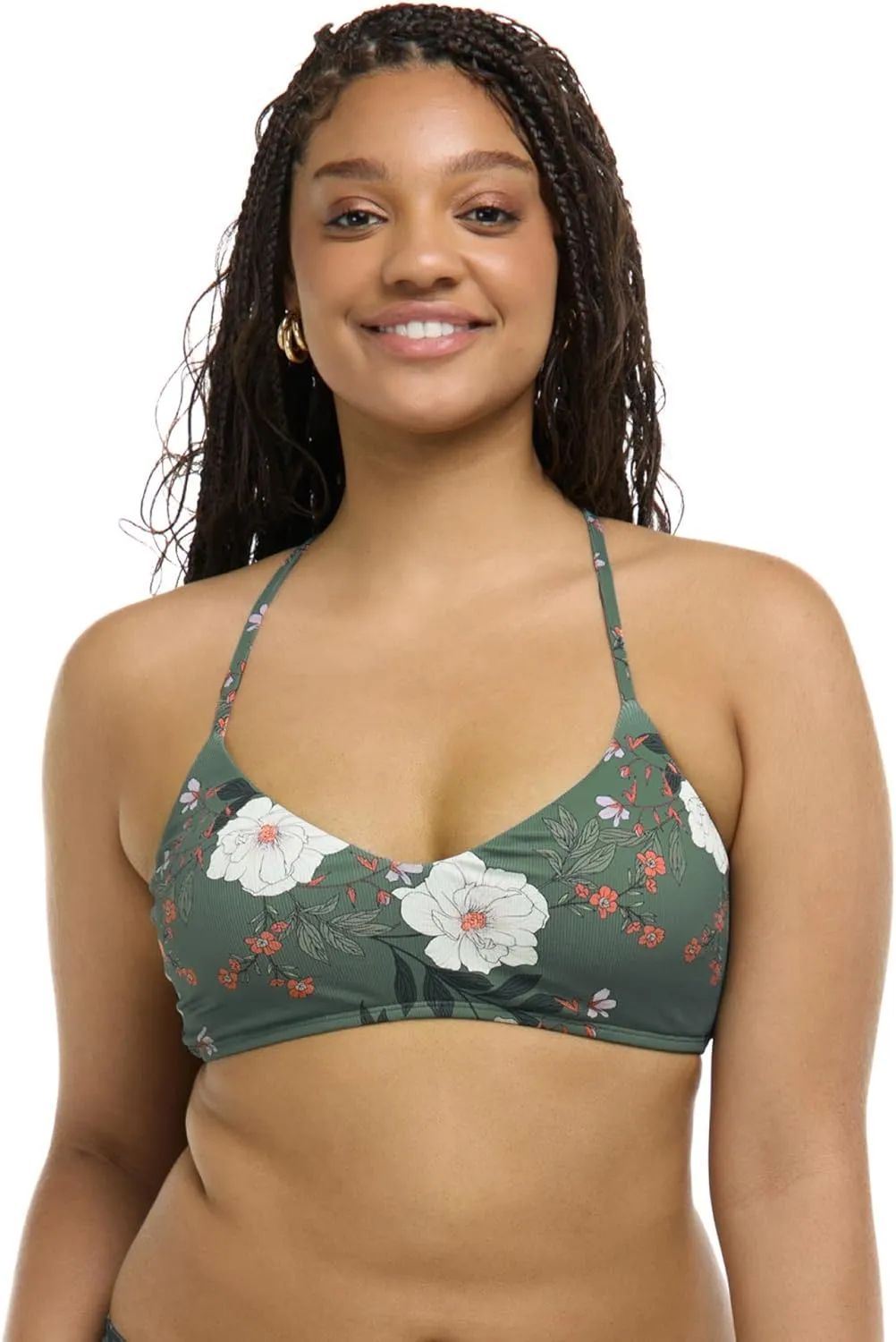 Body Glove Women's Alani Strappy Back Halter Bikini Top Swimsuit