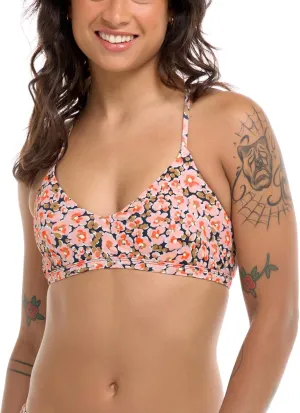 Body Glove Women's Standard Ruth Fixed Triangle Bikini Top Swimsuit with Adjustable Tie Back Detail