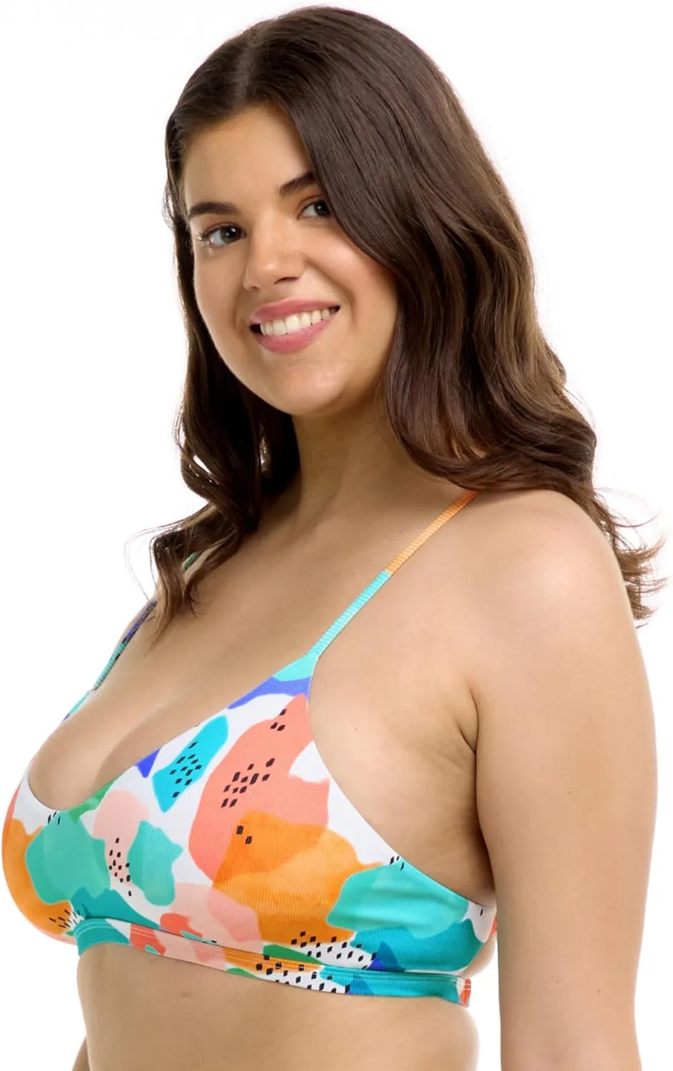 Body Glove Women's Standard Ruth Fixed Triangle Bikini Top Swimsuit with Adjustable Tie Back Detail