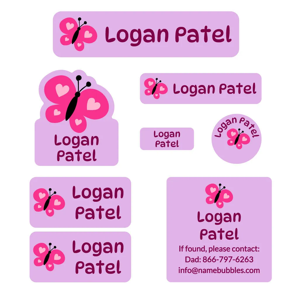 Butterfly Mega Daycare Labels Pack