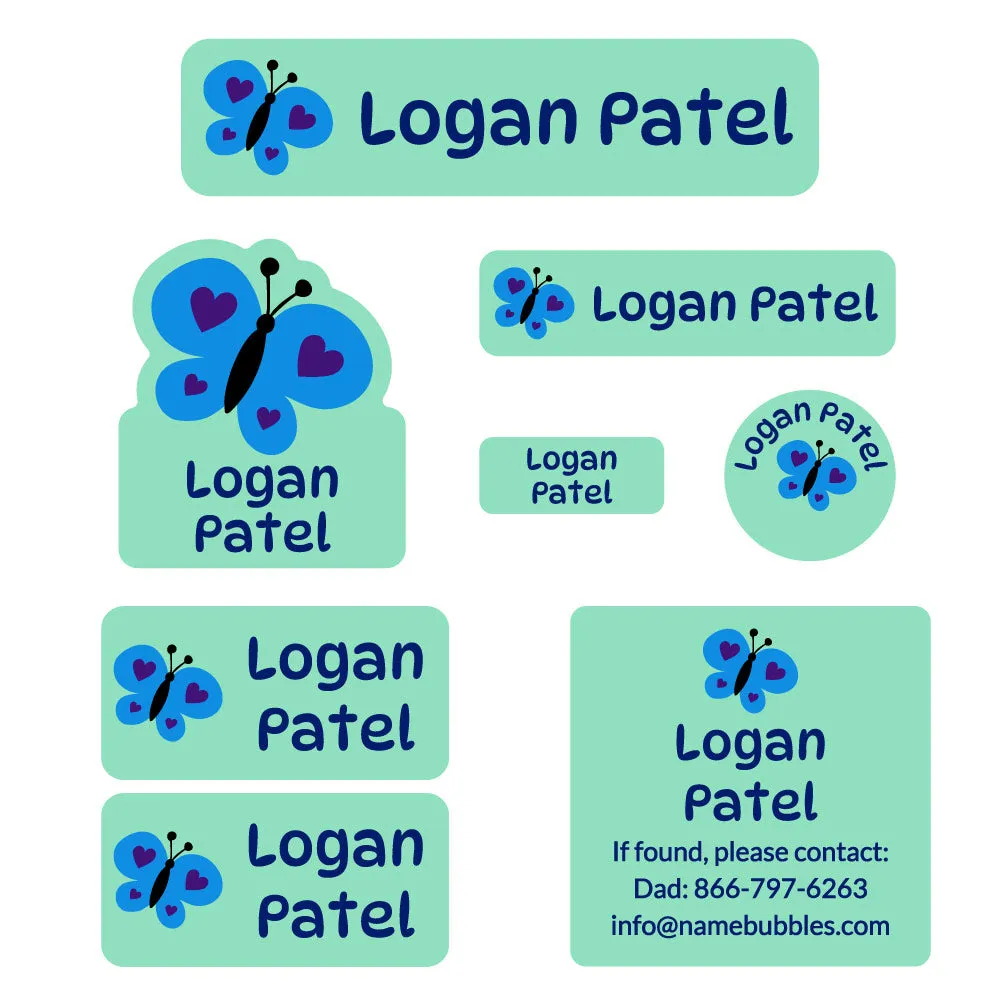 Butterfly Mega Daycare Labels Pack
