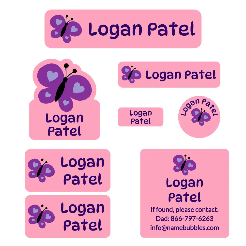 Butterfly Mega Daycare Labels Pack