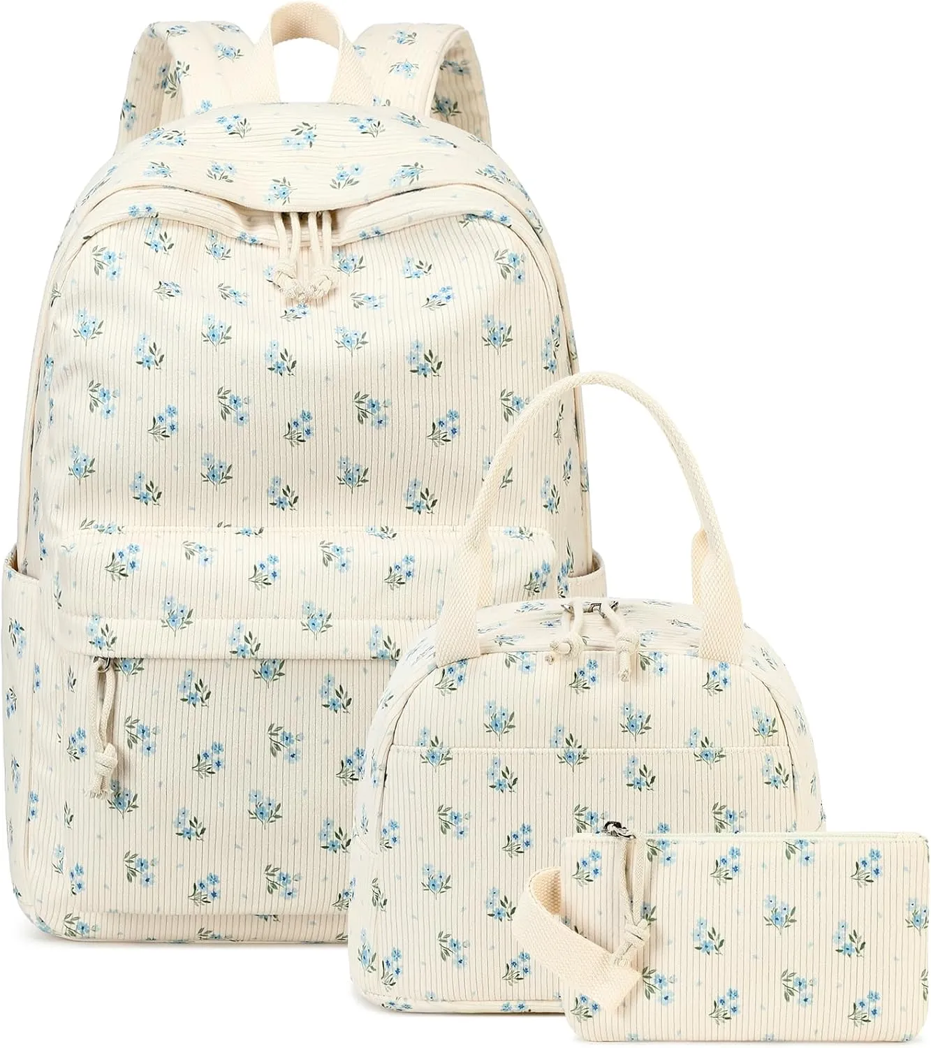 CAMTOP Backpack for School Kids Cute Backpacks for Girls Elementary Lighweight Bookbag with Lunch Box Pencil Case 3 in 1