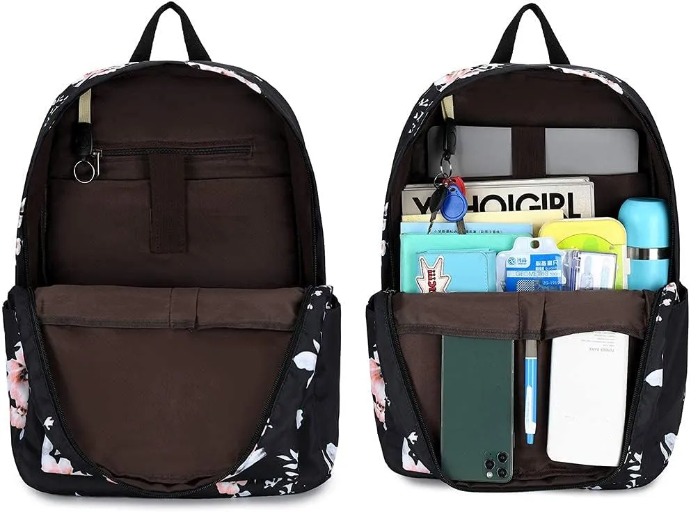 CAMTOP Backpack for School Kids Cute Backpacks for Girls Elementary Lighweight Bookbag with Lunch Box Pencil Case 3 in 1