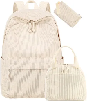 CAMTOP Backpack for School Kids Cute Backpacks for Girls Elementary Lighweight Bookbag with Lunch Box Pencil Case 3 in 1
