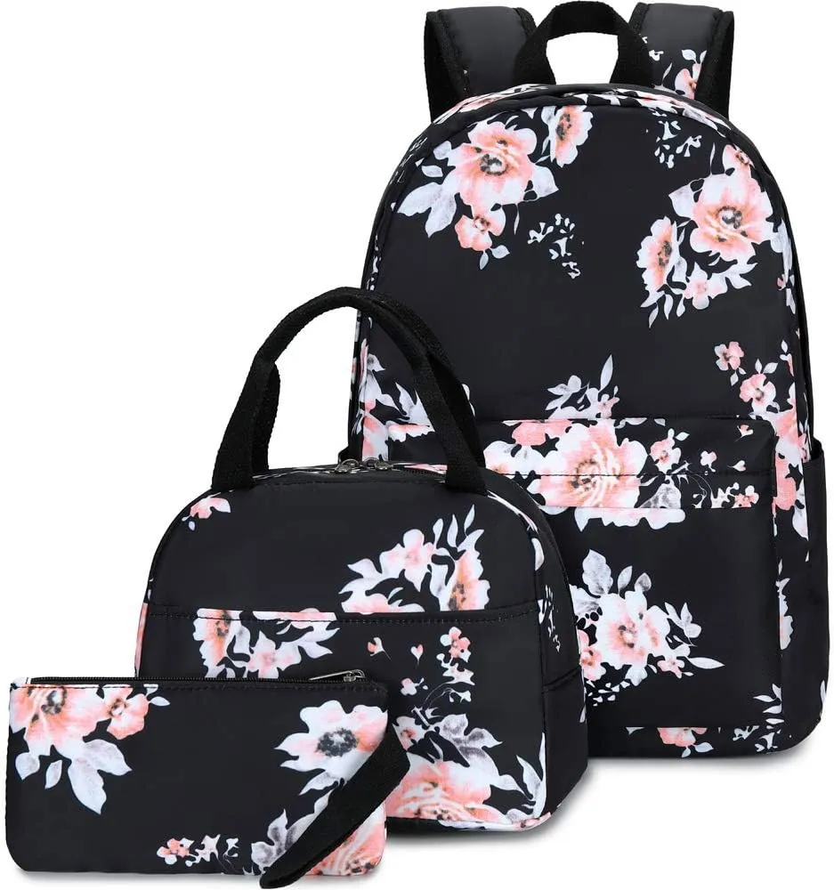 CAMTOP Backpack for School Kids Cute Backpacks for Girls Elementary Lighweight Bookbag with Lunch Box Pencil Case 3 in 1