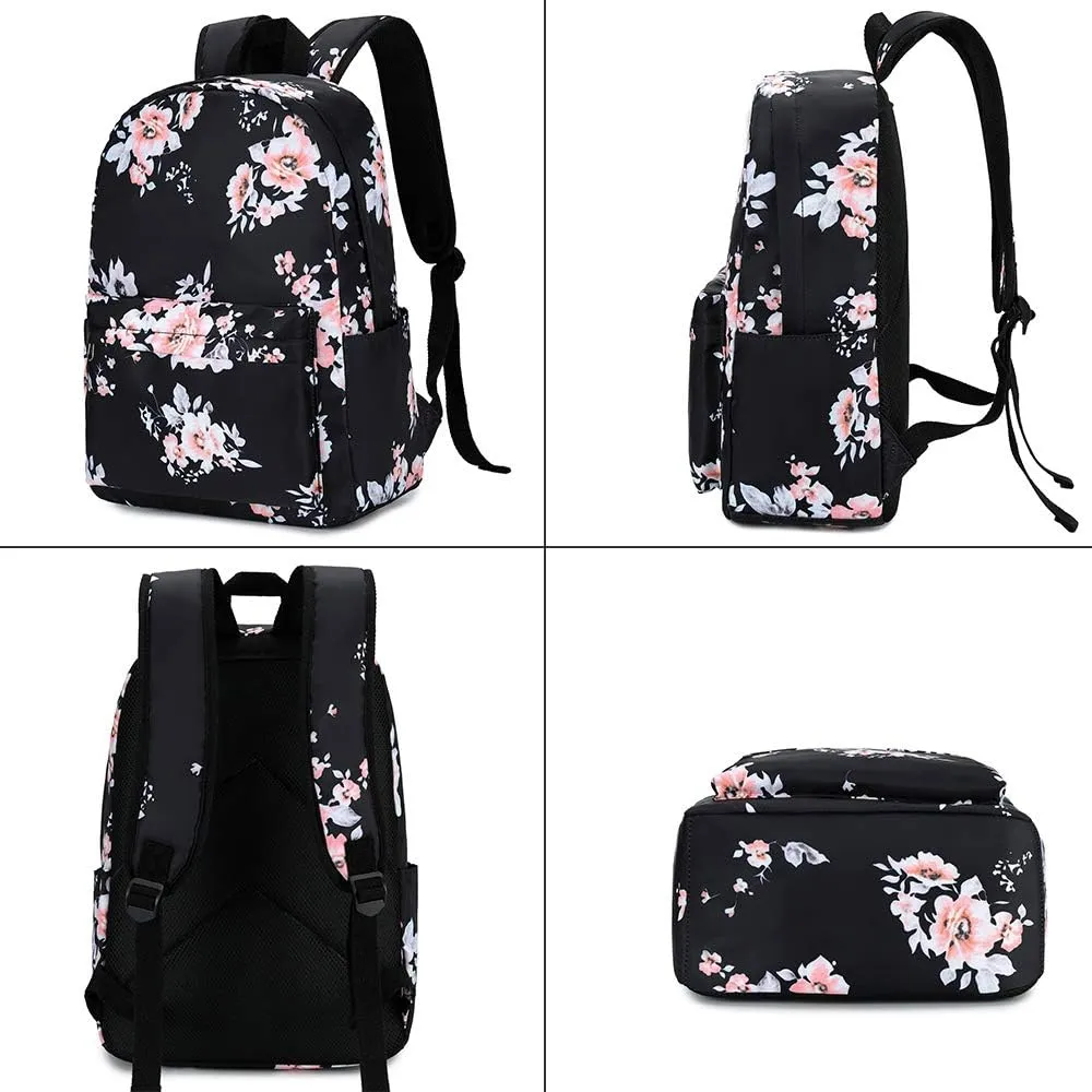 CAMTOP Backpack for School Kids Cute Backpacks for Girls Elementary Lighweight Bookbag with Lunch Box Pencil Case 3 in 1
