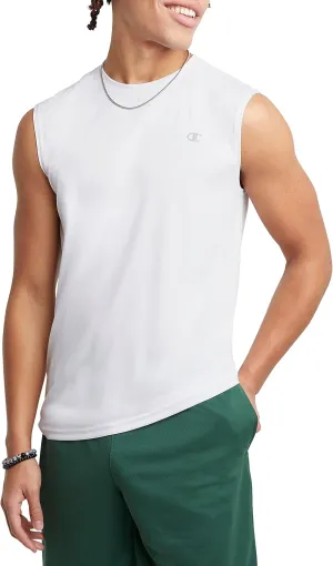 Champion Men's Sleeveless T-Shirt, Sport Muscle Tank, Moisture Wicking, Muscle T-Shirt For Men (Reg. Or Big & Tall)