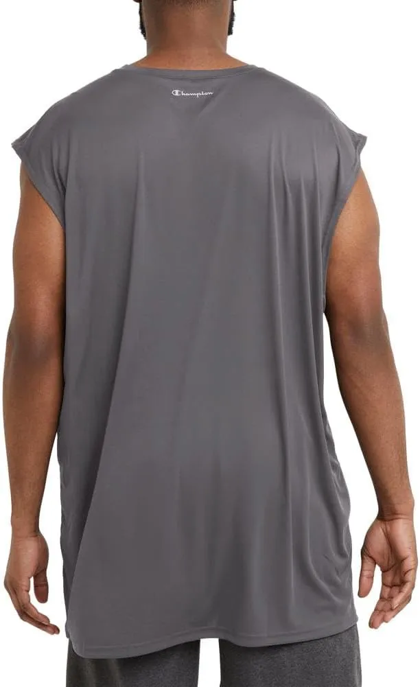 Champion Men's Sleeveless T-Shirt, Sport Muscle Tank, Moisture Wicking, Muscle T-Shirt For Men (Reg. Or Big & Tall)