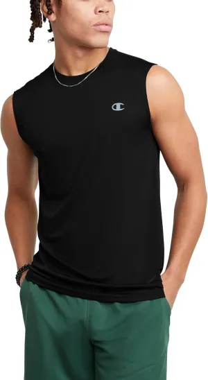 Champion Men's Sleeveless T-Shirt, Sport Muscle Tank, Moisture Wicking, Muscle T-Shirt For Men (Reg. Or Big & Tall)