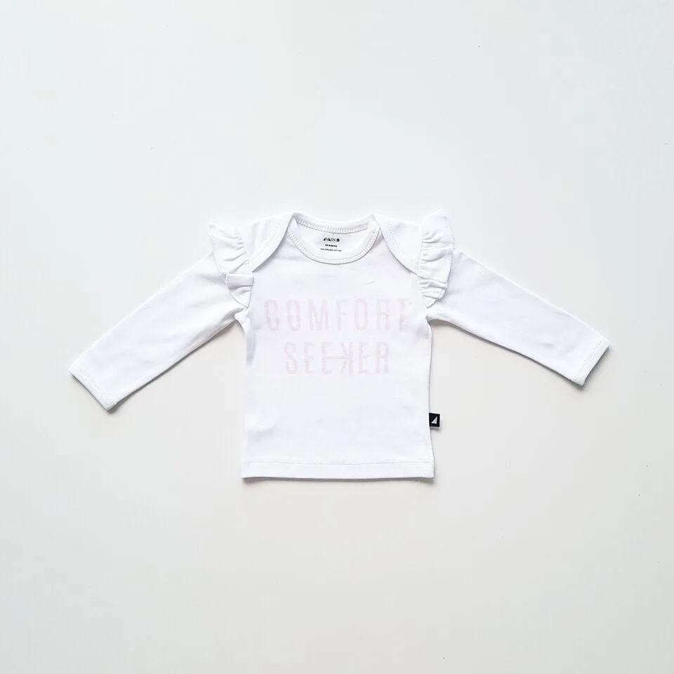 Comfort Seeker Tee - Ice Pink/White
