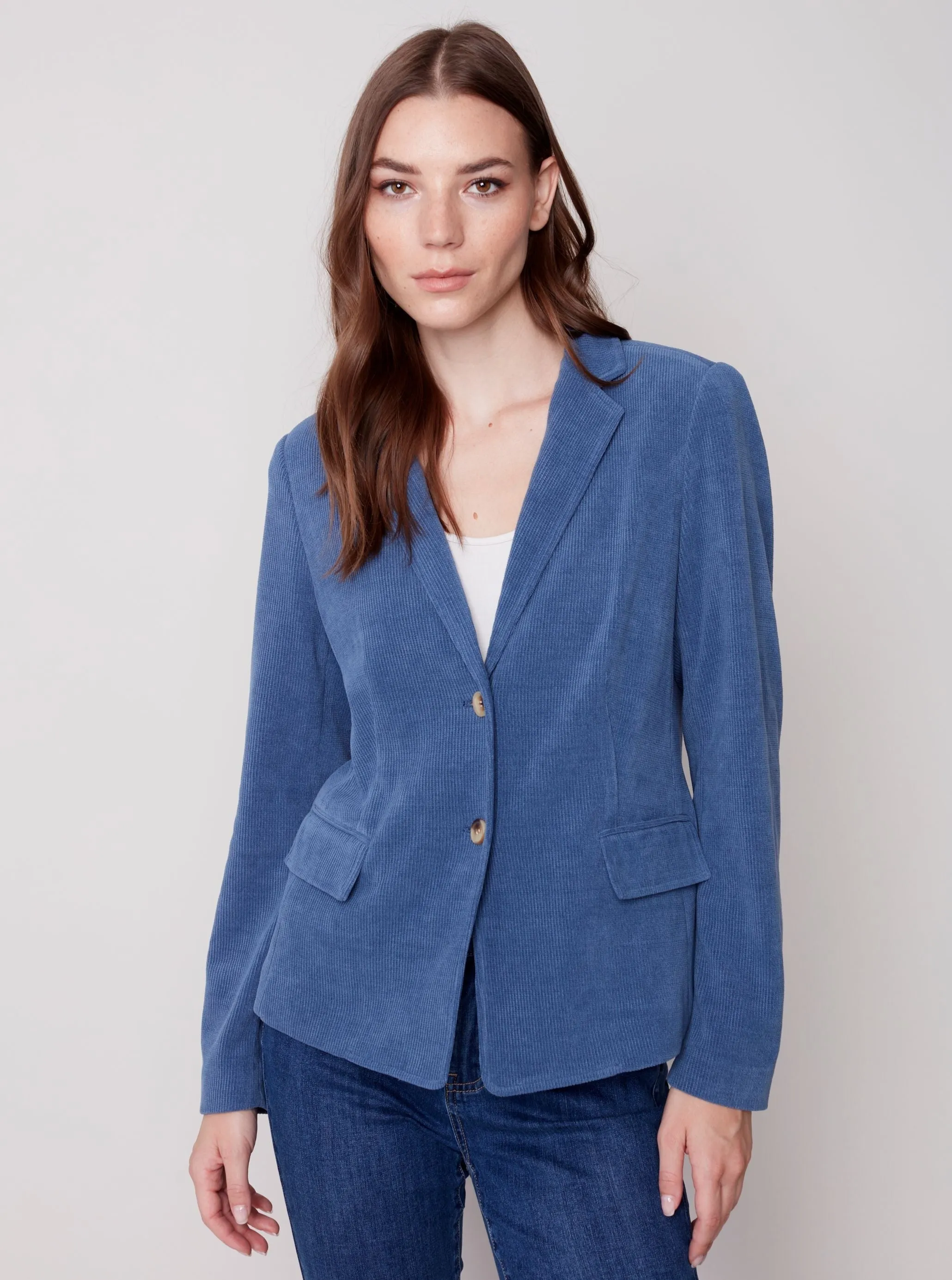 Corduroy Blazer [Snowflake-C6274]