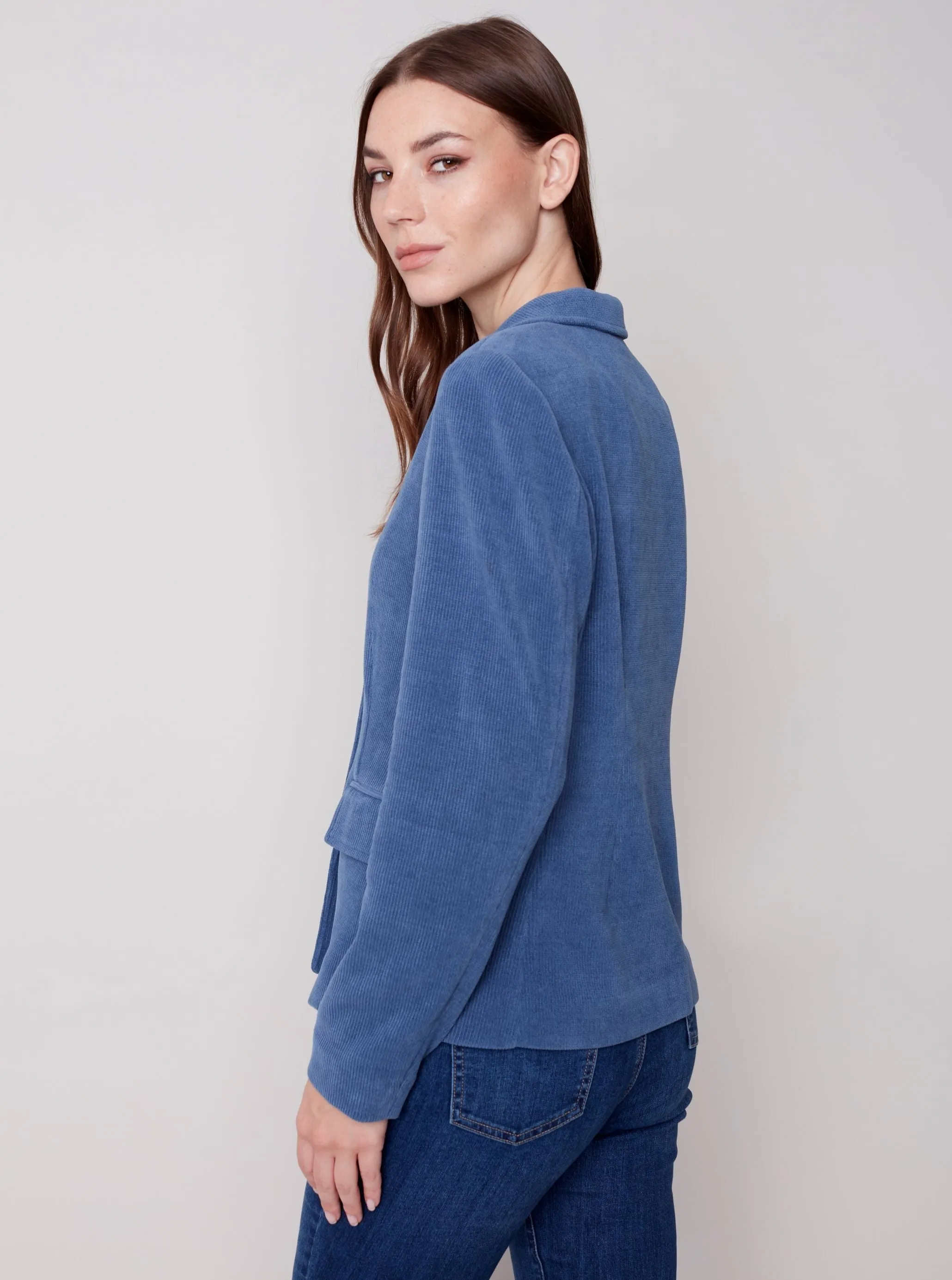 Corduroy Blazer [Snowflake-C6274]