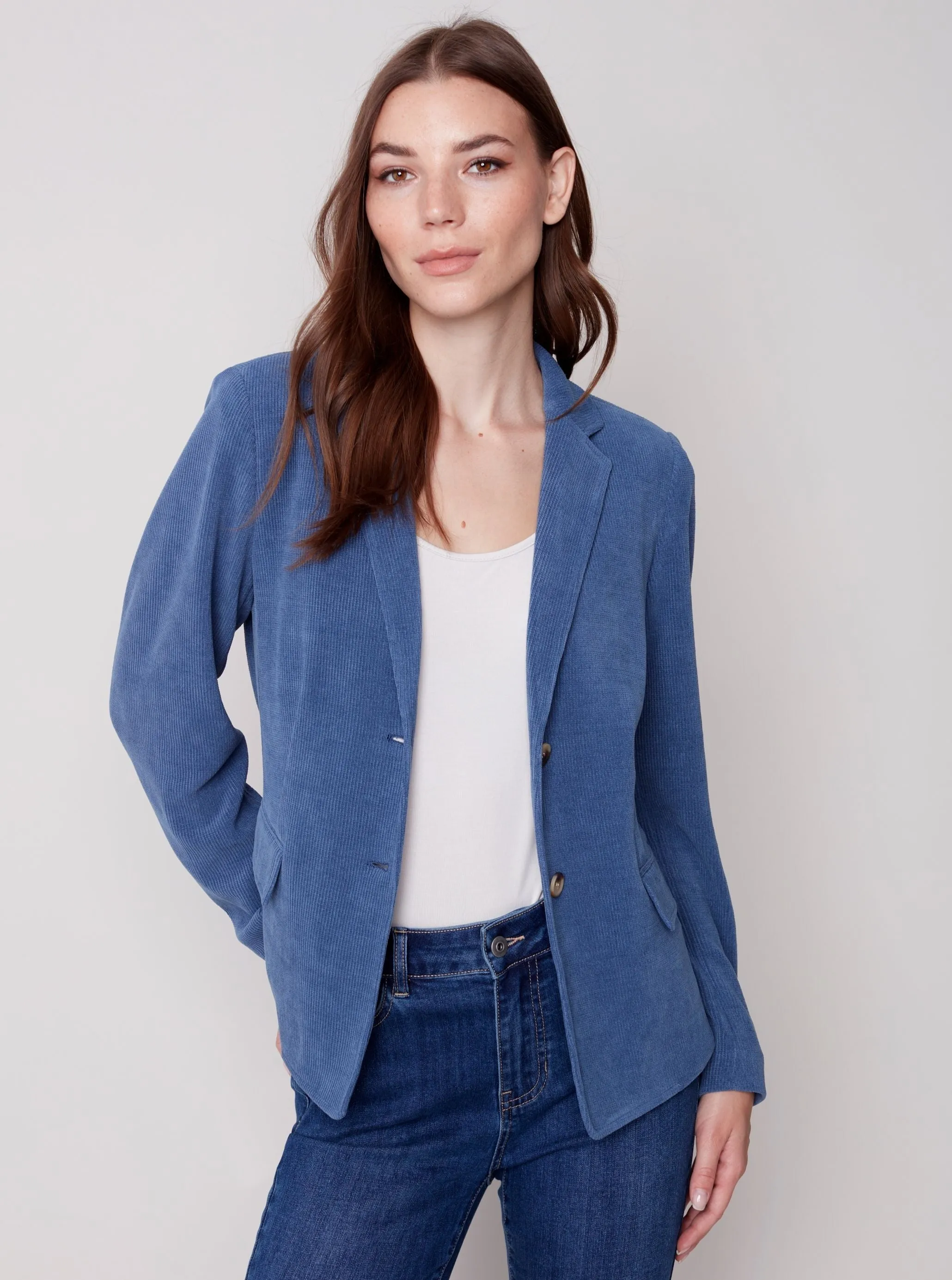 Corduroy Blazer [Snowflake-C6274]