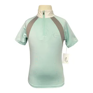 Covalliero Kids 'Lani' Short Sleeve Show Shirt in Sea Green - Children's 140-146 (9-12)