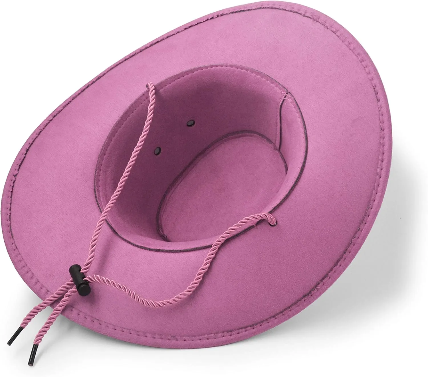 Cowboy Hat, Sun Hat Faux Felt Leather Suede Travel Cap Western Hat Outdoor Sun Protect