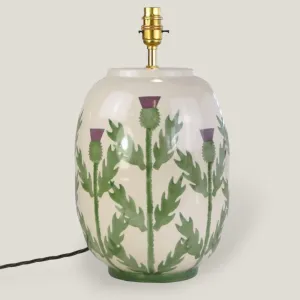 Cream Thistle Large Table Lamp