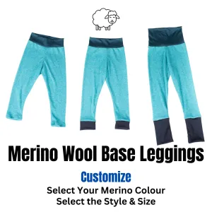 Custom Merino Wool Base Leggings - Kids