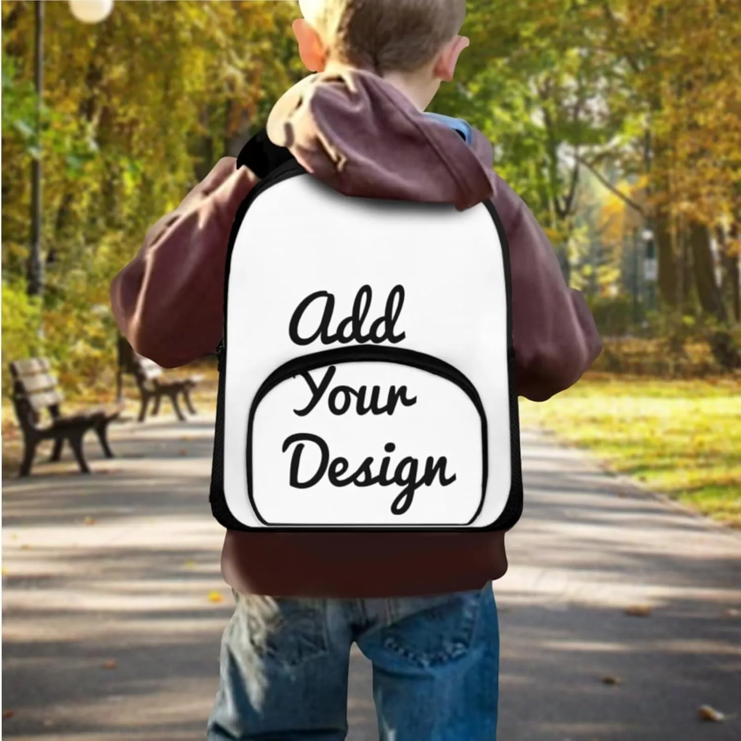 Custom School Backpack for Boys 4-6 3 in 1 Lightweight Diaper Bags with Two Compartments Toddlers Personalized Insulated Lunch Bag for Camping