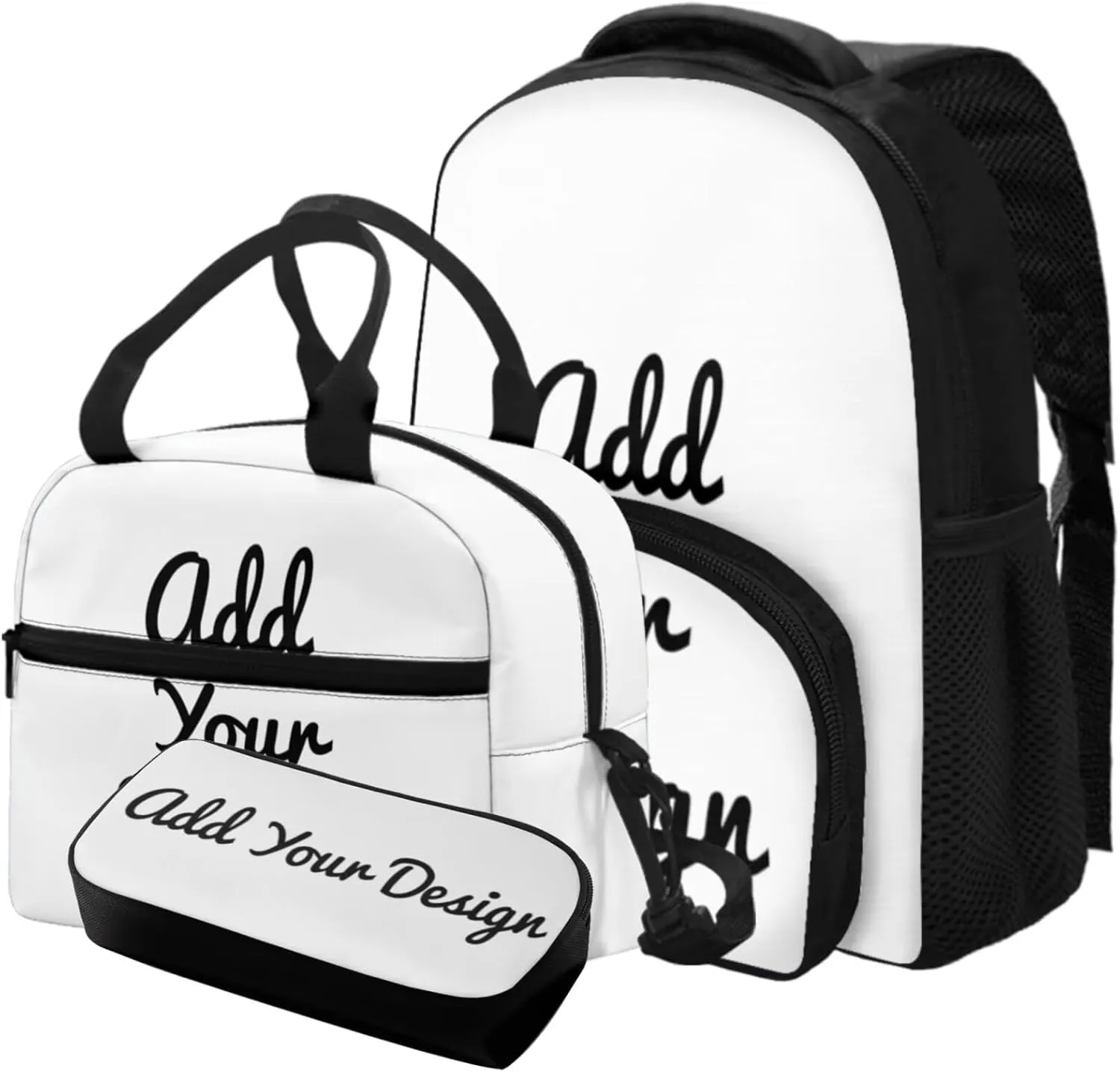 Custom School Backpack for Boys 4-6 3 in 1 Lightweight Diaper Bags with Two Compartments Toddlers Personalized Insulated Lunch Bag for Camping