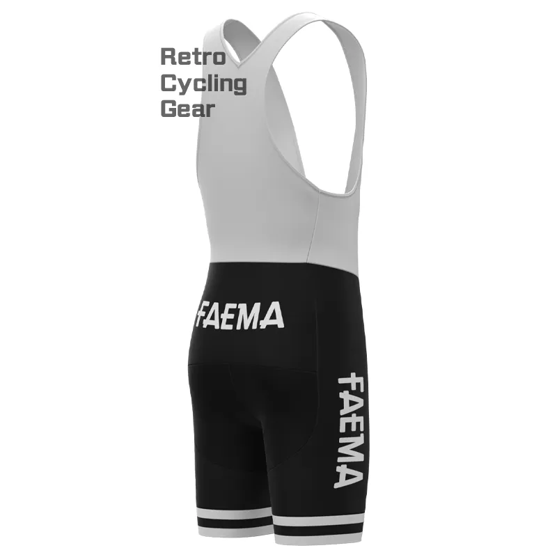 FAEMA Black Retro Short Sleeve Cycling Kit