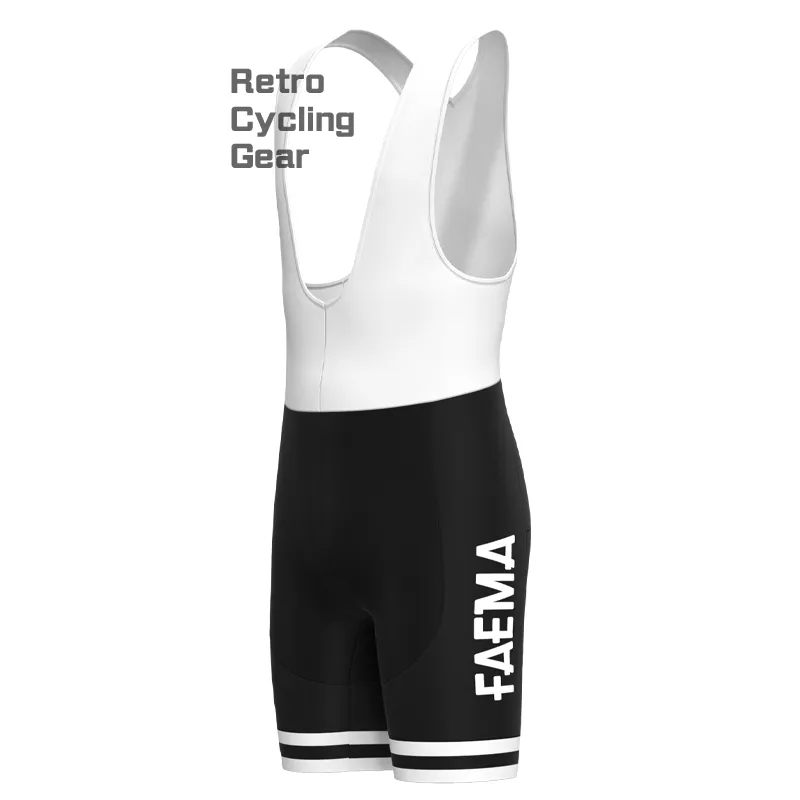 FAEMA Black Retro Short Sleeve Cycling Kit