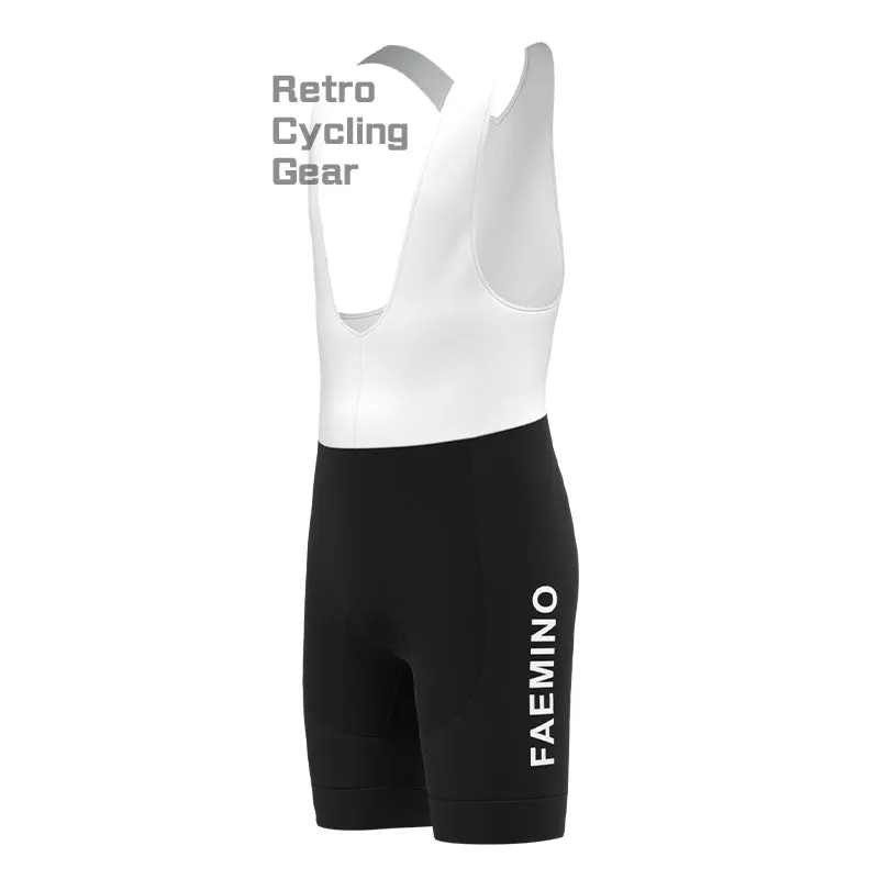 FAEMINO Yellow Retro Short Sleeve Cycling Kit
