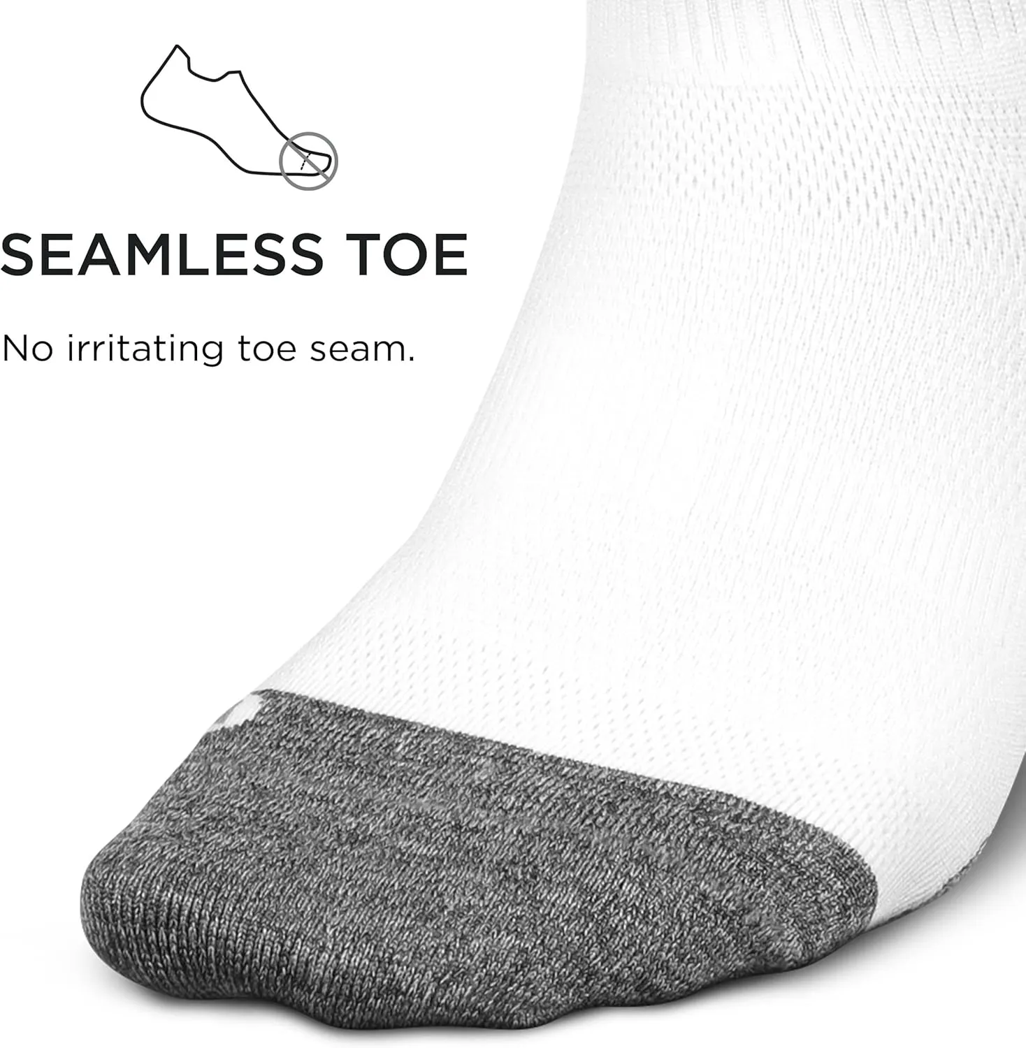 Feetures Elite Ultra Light Cushion Quarter - Sport Sock with Targeted Compression - (1 Pair)