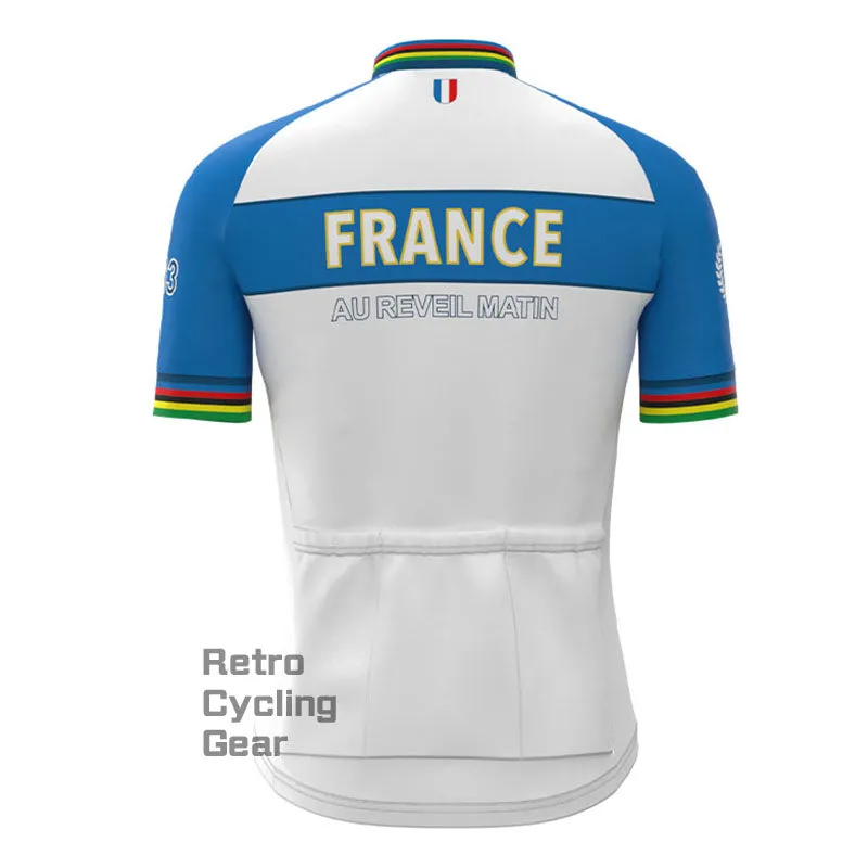 France Retro Short Sleeve Cycling Kit